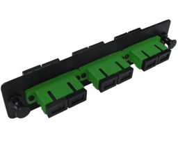 Single Mode Fiber Adapter Panel - 3 Ceramic Duplex SC/APC Couplers