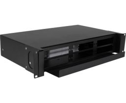 High Density Fiber FDU Patch Panel - Splice Tray and Slide Out Tray - 2U