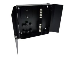 Loaded Wall Mount Fiber Enclosure - 12 Multimode LC Duplex Couplers - 24 Port