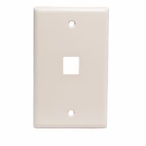 Flush Mount Keystone Wall Plate - Single Gang