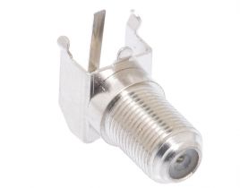 F-Type Right Angle Female Chassis Mount Connector