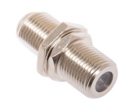 F-Type Female to F-Type Female Adapter for D Hole Mounting