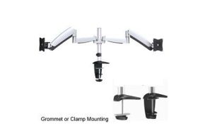 Dual Computer Monitor Counterbalance Desk Mount - 13 inch - 27 inch