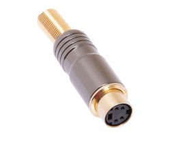 Deluxe S-Video Female Connector - Metal