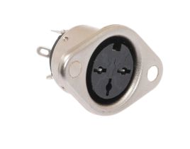 3 Pin DIN Female Solder Panel Mount Connector