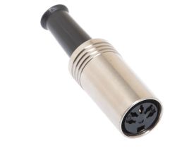 3 Pin DIN Female Solder Connector - Metal