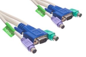 KVM Cable - PS/2 Male/Male, HD15 VGA Male/Male