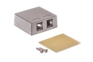 ICC Keystone Surface Mount Box - 2 Port - Gray