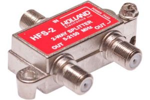 2-Way Coax Splitter - 5 to 2150 MHz - One Port Power Passive | HFS-2