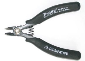 Heavy Duty ESD Safe Cutters with Safety Clip - 5 IN