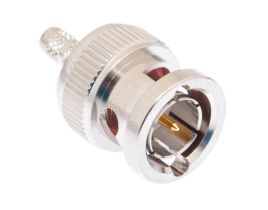 BNC Male Crimp Connector - Mini RG59, RG180, RG195, Belden 8218