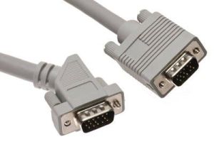 VGA Monitor Cable - 45 Degree Angled Male to Straight Male VGA Cable - 3 FT