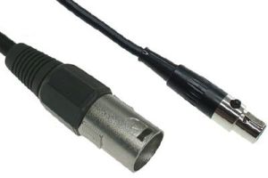 3-Pin XLR Male to 3-Pin Mini XLR Female Microphone Cable
