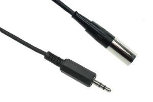 3-Pin Mini XLR Male to 3.5mm TRS Stereo Balanced Cable