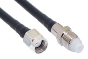 FME Female to Reverse Polarity SMA Male Low Loss 195 Coaxial Assembly