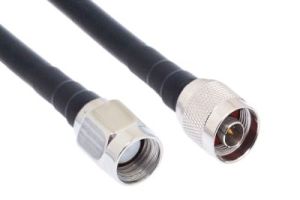 N Male to Reverse Polarity SMA Male Low Loss 400 Coaxial Assembly