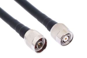 N Male to Reverse Polarity TNC Male Low Loss 400 Coaxial Assembly