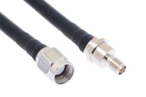 Reverse Polarity SMA Male to Reverse Polarity SMA Female Low Loss 400 Coaxial Assembly