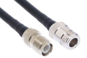 N Female to Reverse Polarity TNC Female Low Loss 400 UltraFlex Coaxial Assembly