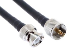 UHF Male (PL-259) to BNC Male Low Loss 400 Coaxial Assembly