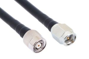 SMA Male to Reverse Polarity TNC Male Low Loss 400 Coaxial Assembly