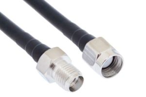 Reverse Polarity SMA Male to SMA Female Low Loss 400 UltraFlex Coaxial Assembly