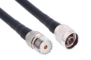 N Male to UHF Female (SO-239) Low Loss 600 Coaxial Assembly