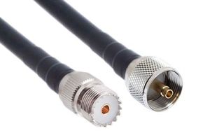 UHF Male (PL-259) to UHF Female (SO-239) Low Loss 600 Coaxial Assembly