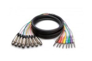Hosa Balanced Snake Cable - 8 Channel - XLR Female to 1/4' Stereo Male 