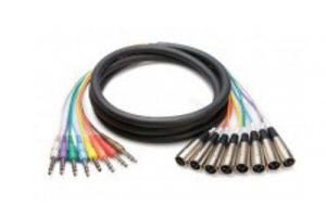 Hosa Balanced Snake Cable - 8 Channel - XLR Male to 1/4' Stereo Male 