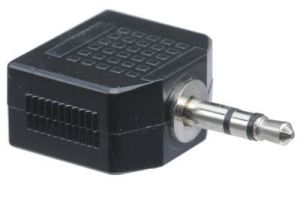 3.5mm Stereo Male to Dual 3.5mm Stereo Female Adapter