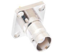 BNC Female Chassis Mount Connector - Square