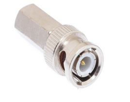 BNC Male Twist-On Connector - RG59 & RG62 PVC