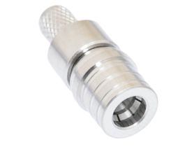 QMA Male Crimp Connector - Micro 8/U (RG8X) & LMR-240