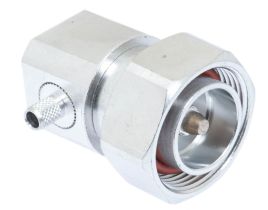 7/16 DIN Right Angle Male Crimp Connector - Micro 8/U (RG8X) & LMR-240