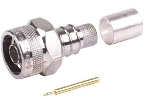 DISCONTINUED Times Microwave N Male Crimp Connector - LMR-400-75 - TC-400-NM-75