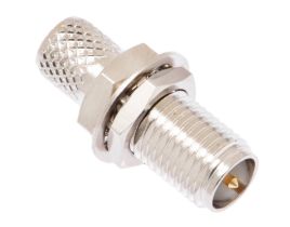 Reverse Polarity SMA Female Bulkhead Crimp Connector - LMR-240
