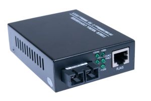 1000 Mbps Gigabit Multimode Fiber Optic Ethernet Media Converter - SC - 550 M