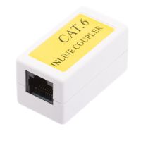 Cat6 RJ45 Female to RJ45 Female Inline Coupler Adapter- 8P8C - Straight Pinout