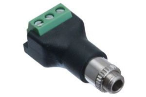 3.5mm Stereo Female Terminal Block Panel Mount Connector