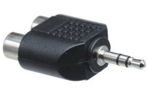 3.5mm Stereo Male to Dual RCA Female Adapter