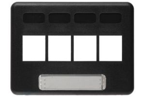 ICC HD Keystone Modular Furniture Wall Plate NEMA - 4 Port