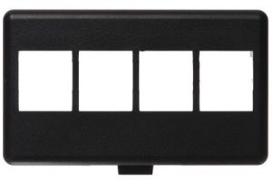 NetKey HD Keystone Modular Furniture Faceplates - 4 Port