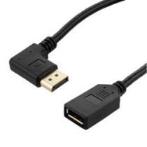 ShowMeCables DisplayPort Cable, Female to Right Angle Male, 8K Resolution, PVC Jacket, 1 Meter