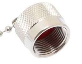 N Female / UHF Female Dust Cap with Chain