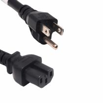 ShowMeCables PC/PDU Power Cord - NEMA 5-15 to C15 - 15 Amp - Black