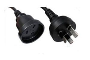 AS 3112 to AS 3112 International Power Cord - 10 Amp - 7.6 M