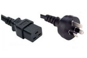 AS 3112 to C19 International Power Cord - 15 Amp - 3 M