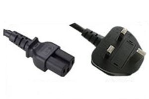 BS 1363 to C15 International Power Cord - 10 Amp - 2.5 M