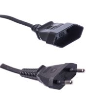 Schuko CEE7/16 to Schuko CEE7/16 International Power Cord - 2.5 Amp - 3.0 M